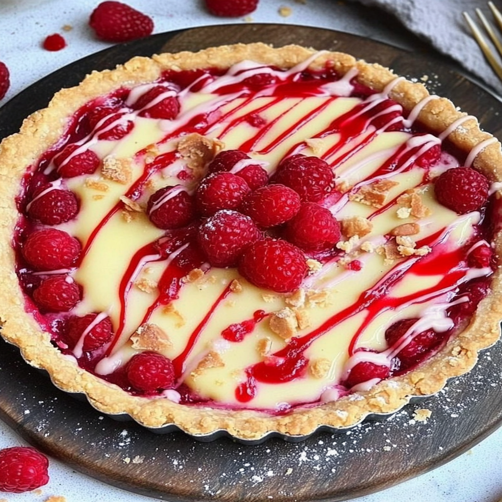 White Chocolate Raspberry Tart